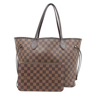 Louis Vuitton  Neverfull MM Damier Ebene Tote Bag Brown
